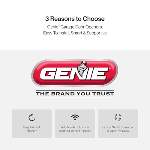 Genie 2055-LED Stealth 500 Essentials, LED Bulbs Included, Ultra-Quiet Belt Drive Garage Door Opener