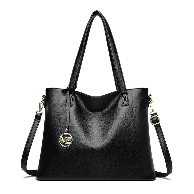 Fashionable and Retro Large-capacity Tote Bag, Mom's Bag, High-end Commuter Single-shoulder Crossbody Bag