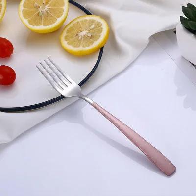 18/8 Stainless Steel Dinner Fork Dessert Fruit Snack Salad Fork with Long Handle for Hotel Party