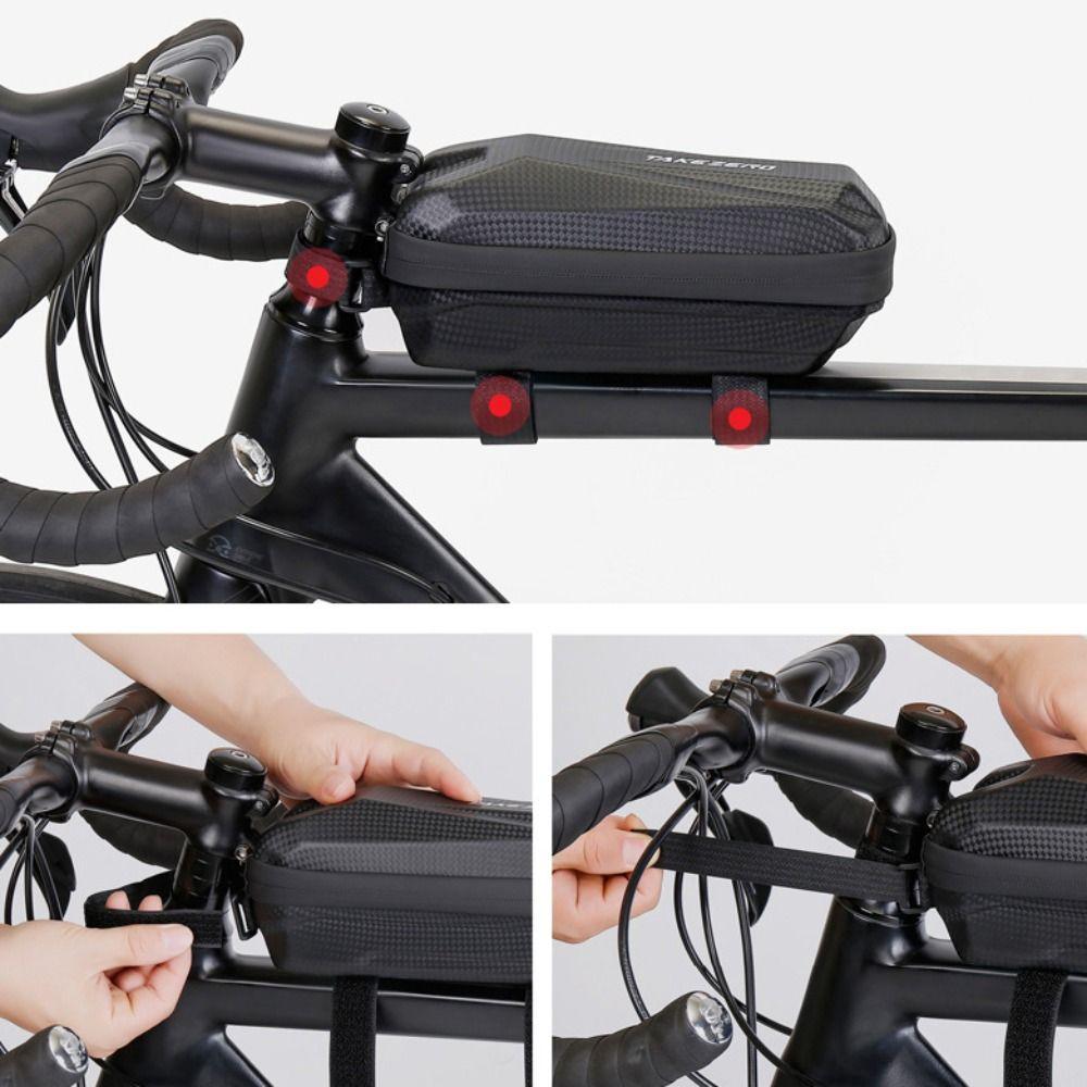 EVA Hard Shell Front Beam Bag Large Capacity Top Tube Phone Pouch MTB Road Bike Bag  Cycling