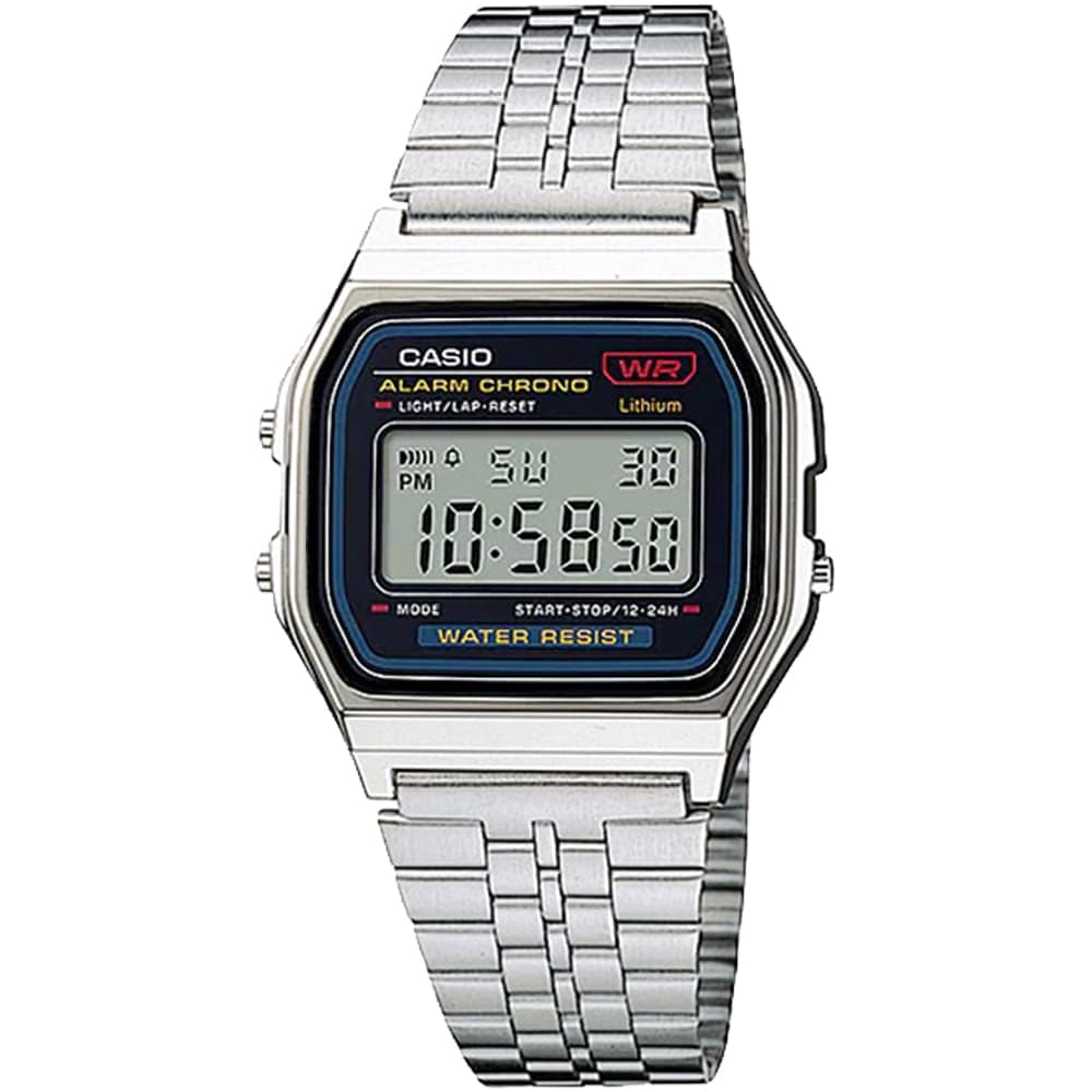 Casio Standard A159W-N1 Digital Watch Silver Unisex Men s Women s Casual Style