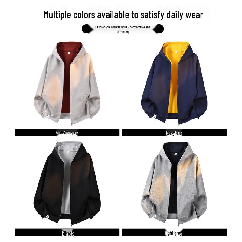 CHOCOOLATEit Men's Heavyweight Hooded Cardigan