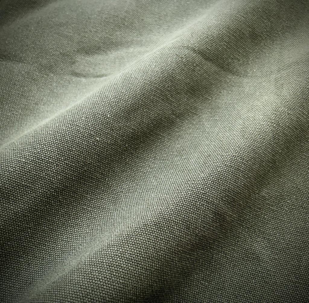 Washed Water Solid Canvas Handmade Canvas, Washable, Colorfast, Thick, Fabric, Cotton, Crafts, (Military, 5m)
