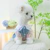 Dog Dress Clothes Spring Summer Thin Cat Princess Skirt Floral Cute Small Dog Teddy Pet Dog Dress with Flowers Dog Clothes