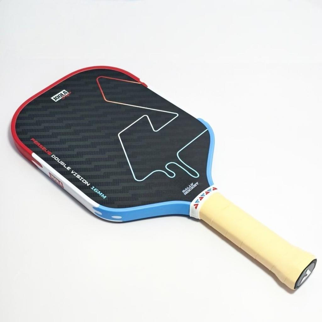 POPS Rally Carbon Pickleball Paddle 16mm Thickness Double Vision Pro Competition Thermoformed Paddle