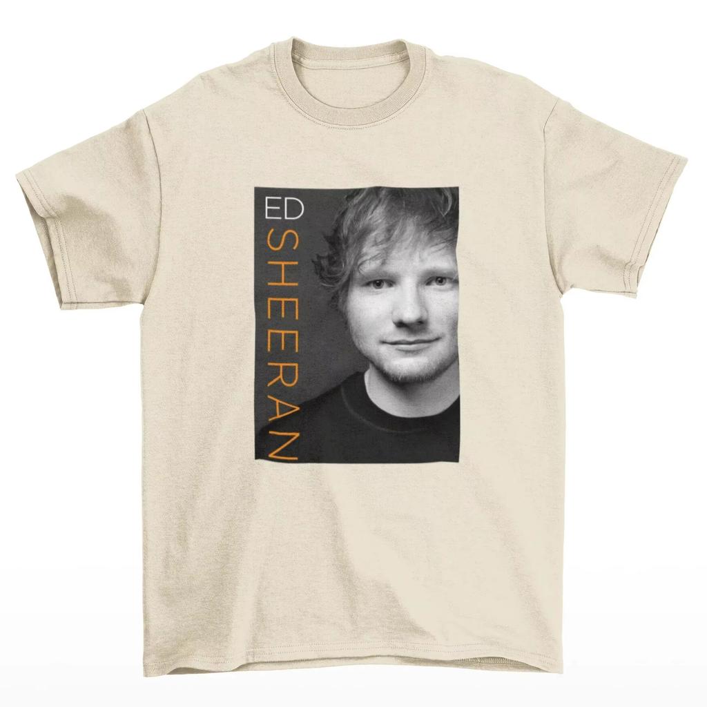 Ed Sheeran 100Cotton Shirt Unisex Y2k Hiphop 2026 Summer New Mens Oneck Soft Short Sleeve Portrait Graphic Tshirt Fan Gift