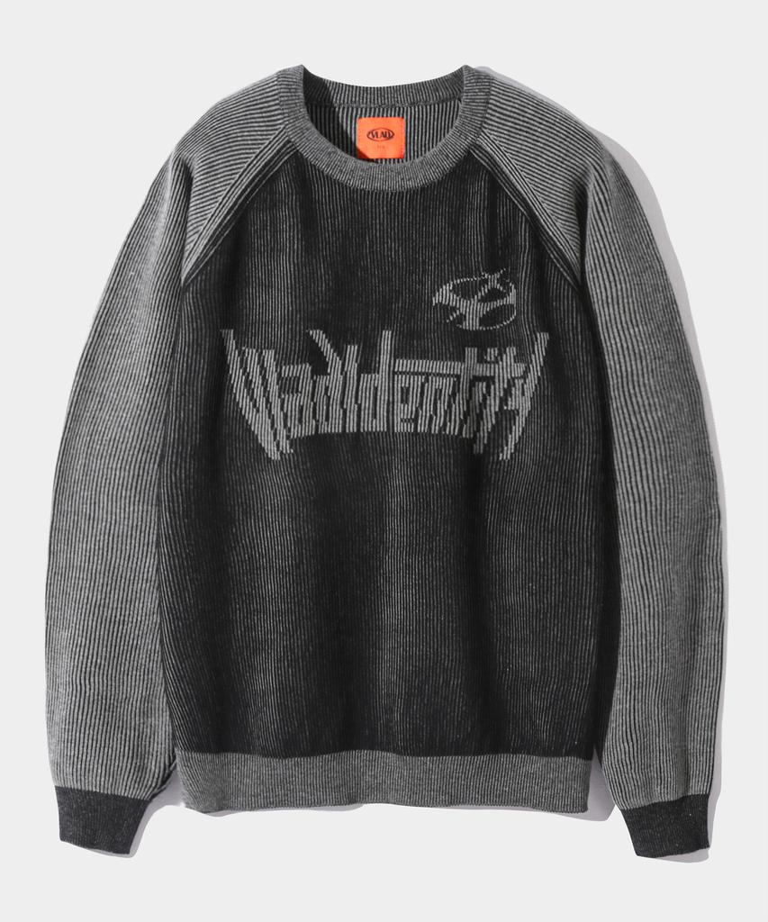 Dimiteulibeullaeg Vlad Type-A Two-Tone Knit Sweatshirt_Black