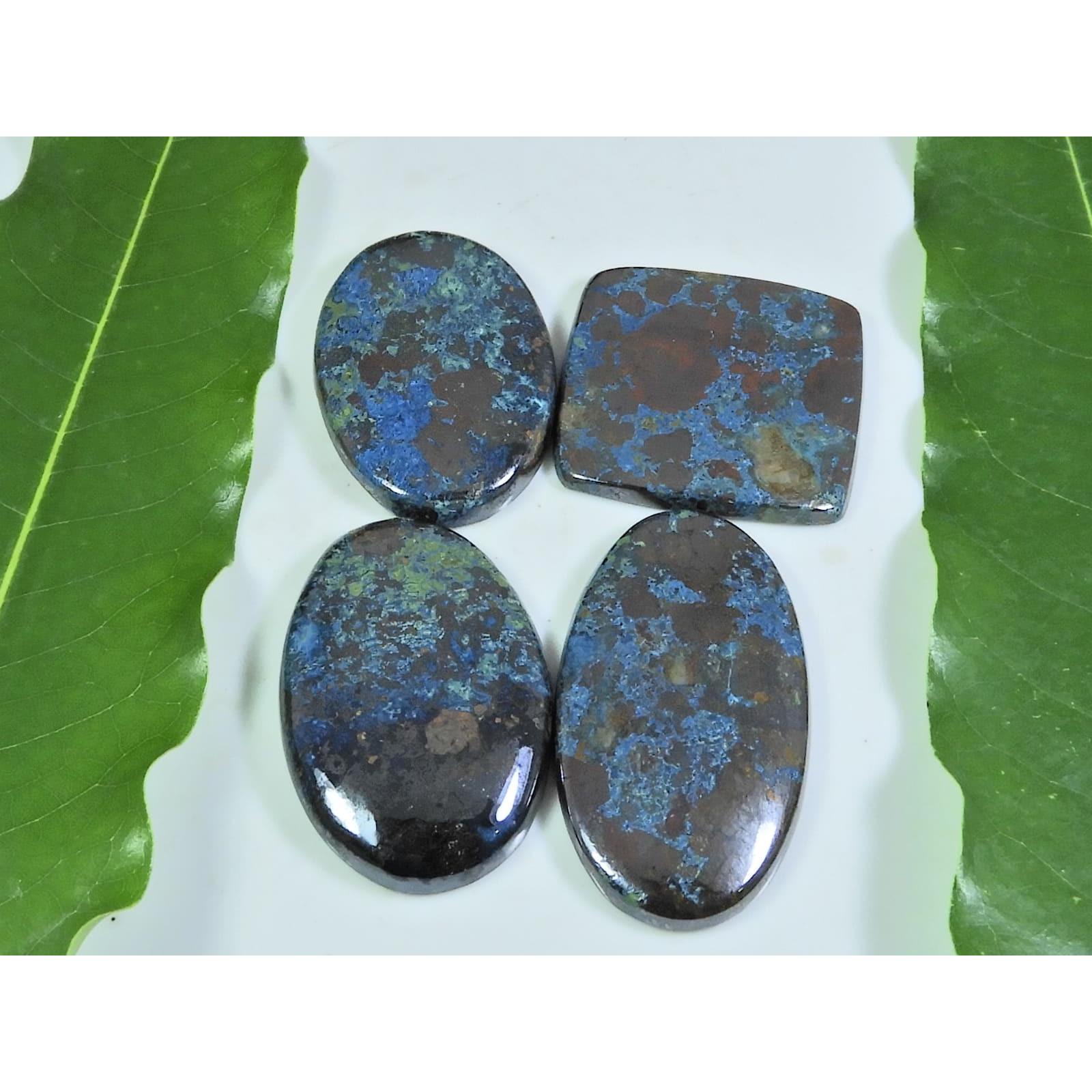 

183Cts. Натуральный Шаттукит Смешанная Форма Кабошон Свободный Драгоценный Камень Лот 4 шт. A-196