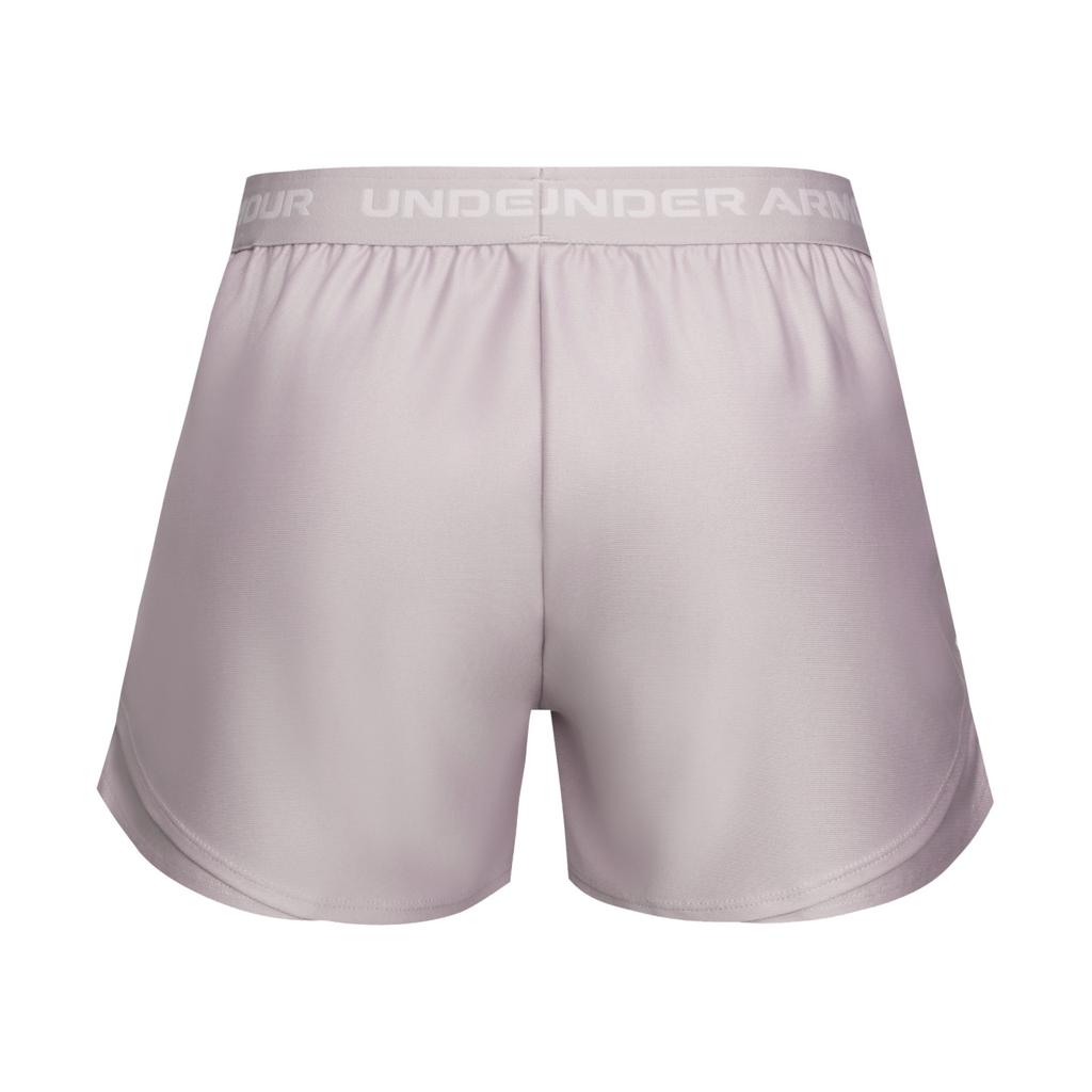 Under Armour Lightweight Training Solid Color Minimalist Breathable Everyday Versatile Sports Shorts Women Shorts Dawn-Gray Pink 1390379-009