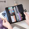 Export Wallet Large Capacity Multi-card Position Hidden Buckle Change Bag Retro Simple Long Wallet Women's RFID Handbag