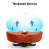 Bike Seat Cushion Enlarged and Thickened Waterproofing Foldable Comfortable Wide Bike Saddle for Cycling Brown