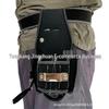 Black Oxford Cloth Tool Waist Bag - Canvas Work Bag for Woodworking and Electricians