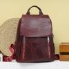 New Women's Backpack Simple Large Capacity Fashionable Retro Travel Backpack PU Soft Leather Texture Commuting Bag