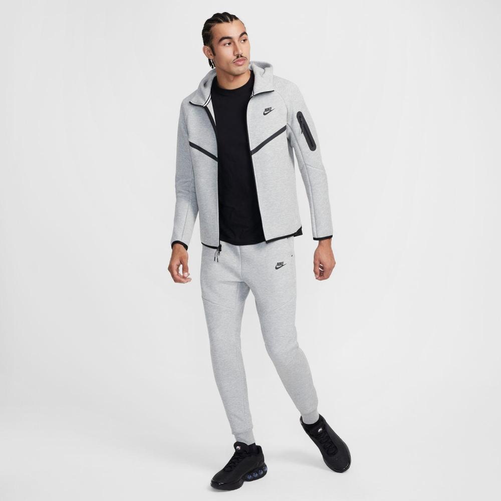 Nike M TecH Flc Fz Hoodie Hv0950 063d Gr H Blk