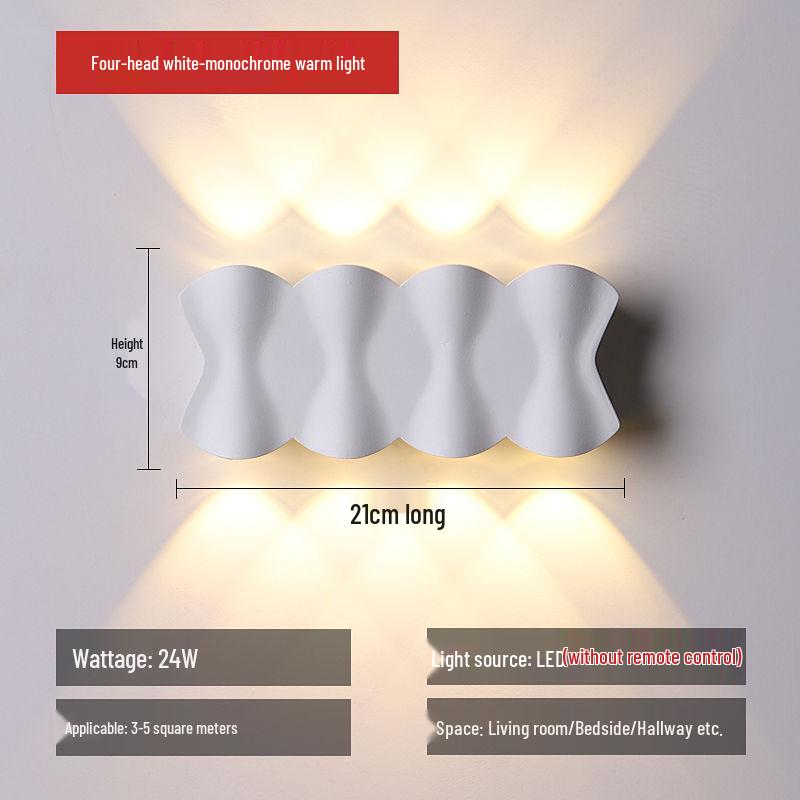 Nordic Minimalist Wall Lamp - Creative Indoor/Outdoor Waterproof Fixture for Bedroom, Living Room, Staircase, Corridor, and Courtyard.