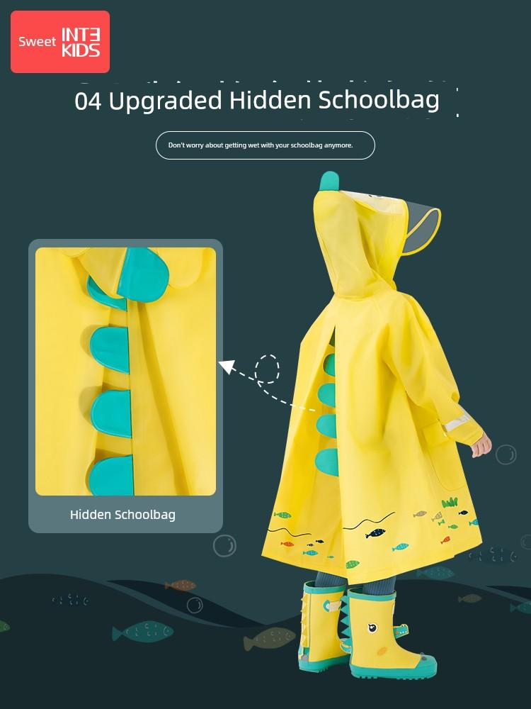 Children's Raincoat for Girls, Kindergarten Boys, School-Going Primary School Students, Rain Poncho, Kids' Baby Set, Waterproof Full-Body 2026