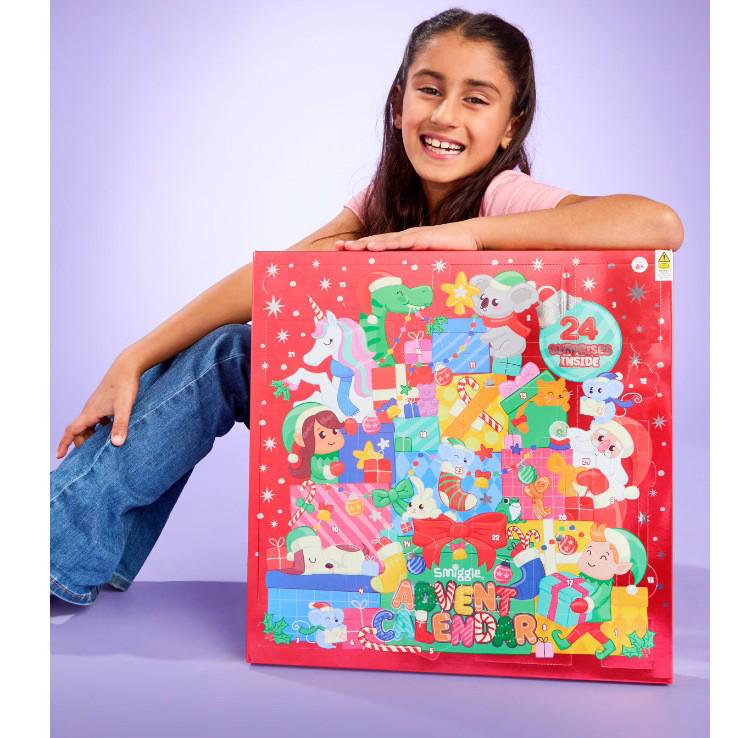 Smiggle Australia Christmas Countdown Gift Box for Kids Plastic