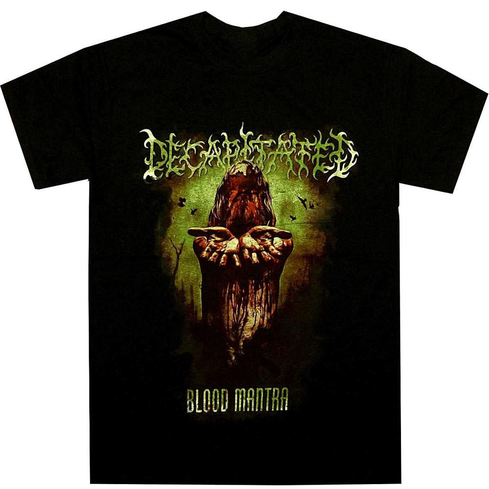 Футболка с принтом Decapitated Blood Mantra, короткий рукав, черная, хлопок, размеры от S до 5XL, E32.9, унисекс XL