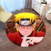 Famous cartoon NARUTO protagonist Uzumaki Naruto round carpet soft home decoration anti-slip door mat outdoor picnic mat carpet M3