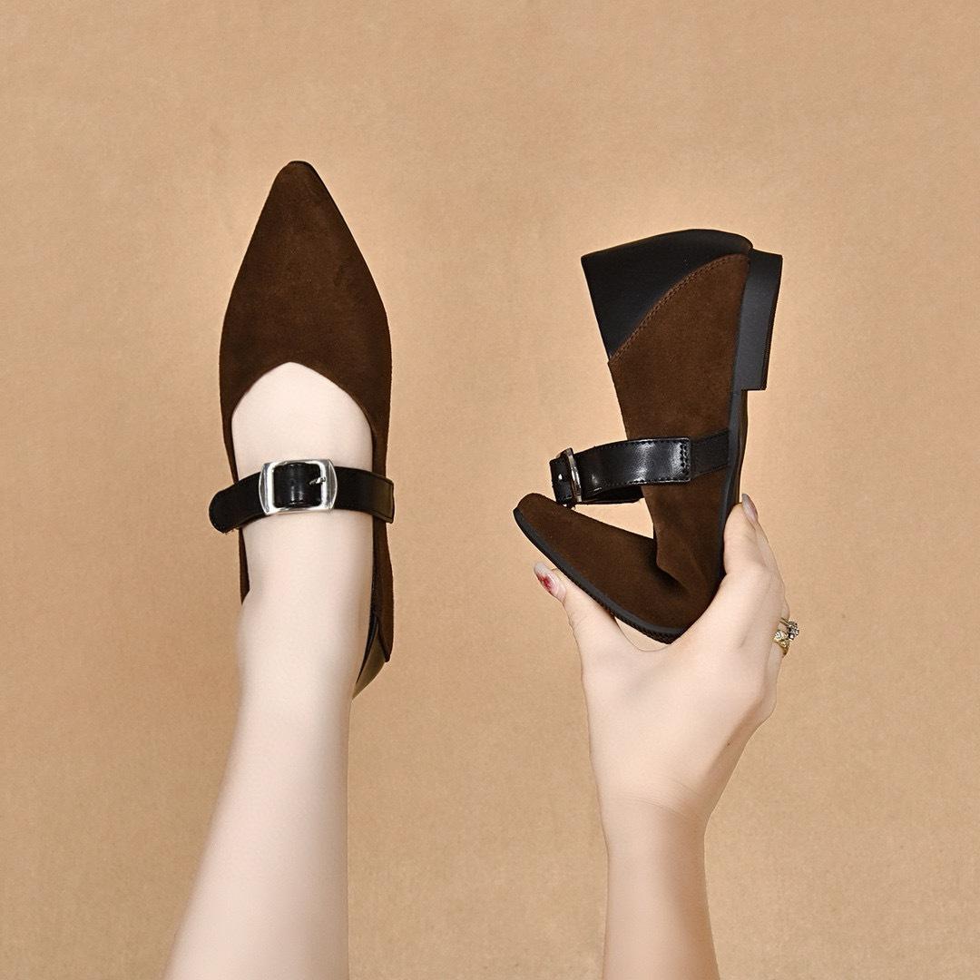 

Туфли Мэри Джейн Одиночные туфли Балетки 40 коричневый