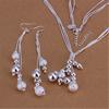 Charms Wedding 925 Silver Jewelry Fashion Pretty Pendant Necklace Earring Women Party Set TOP Quality Stamped