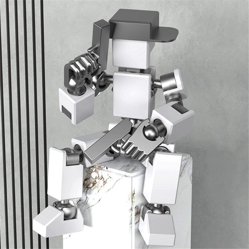 Plastics Multi-Jointed Movable Shapeshift Robot 3D Printed Mannequin Figures for Toys Kids Parent-children Game Gifts Home Decor