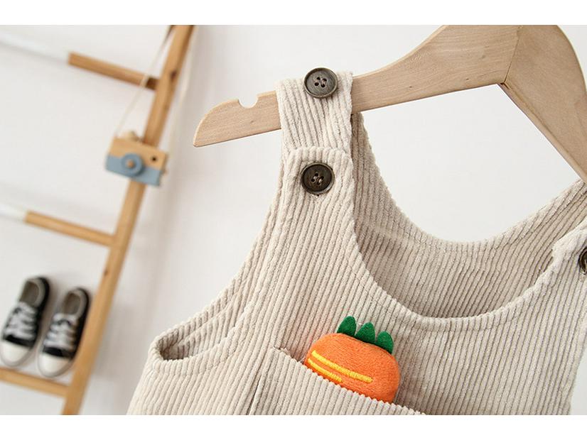 2025 Winter Cord-Latzhose im koreanischen Stil für Babys (0-3 Jahre) - Süßes Einteiler-Outfit