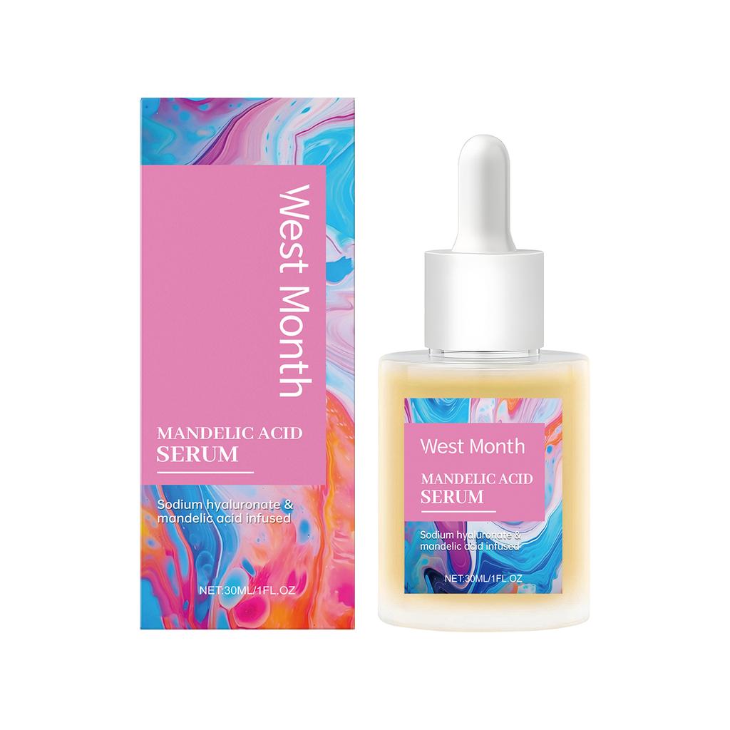 West Month Mandelsäure Essenz Gesicht Milde Feuchtigkeitsspendende Essenz Sanfte Peeling, Fördert die Zellerneuerung