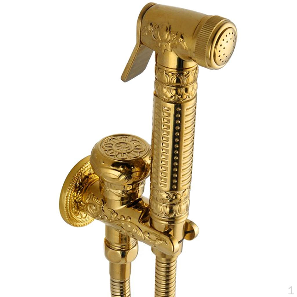 

Латунный Т-образный адаптер, биде, унитаз, набор Shattaf, распылитель, набор для душа, портативный Golden