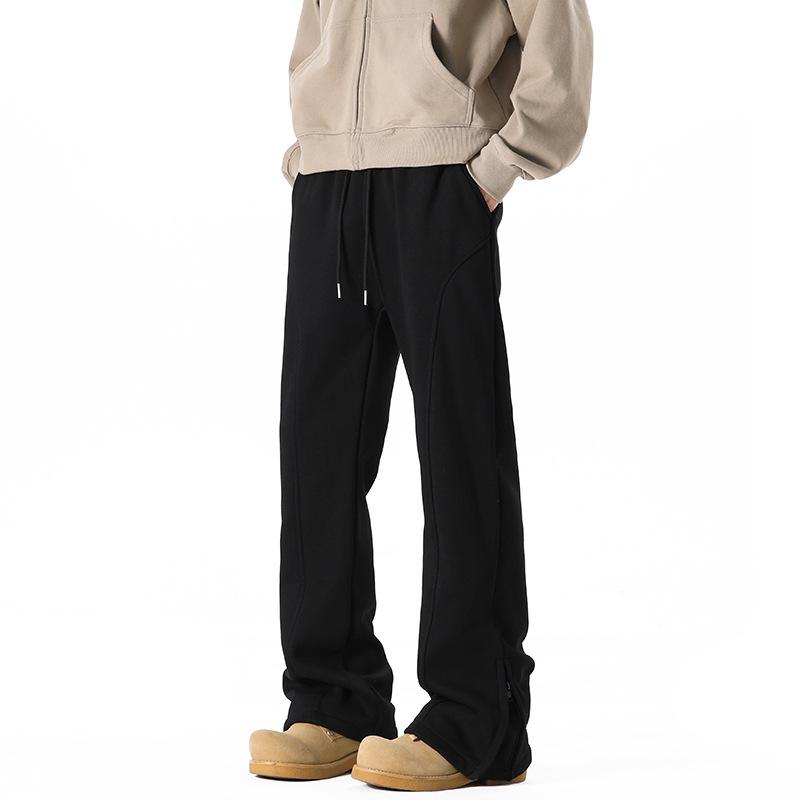 

Унисекс Серый Комплект Боксеры-Скимитар и Расклешенные Брюки на Молнии M чёрный