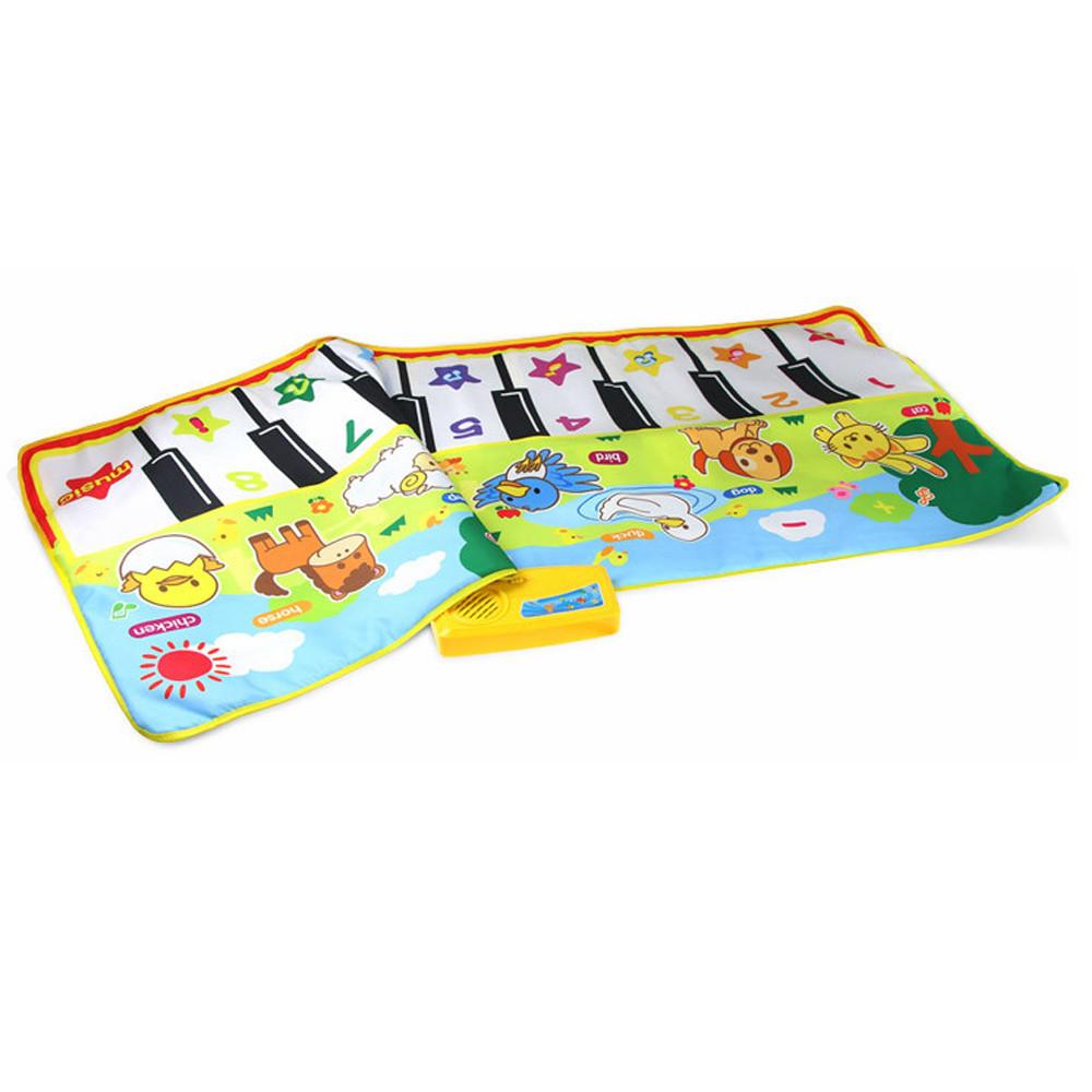 

Играть на клавиатуре, музыкальная музыка, пение, коврик для спортзала, лучший детский подарок для ребенка, 135*58 см