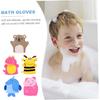 5pcs Animal Bath Towel Spa Mitt Baby Washcloth Esponjas Para Bath Scrubber for Body Kids Body Scrub Puppet Wash Towel Body Loofah Sponge Towels