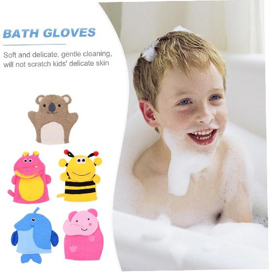 

5 шт. Полотенце для купания животных, спа-варежка, детская мочалка, эспонжи для купания, скраб для тела, кукла-мочалка, полотенце для мытья, губка для тела, полотенца