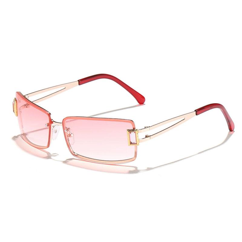 

Солнцезащитные очки без оправы, стильные мужские солнцезащитные очки, женские солнцезащитные очки без оправы, прямоугольные, градиентные солнцезащитные очки