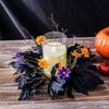 1PC Lightweight Wreath Halloween Decorations Mini Wreaths for Spooky Party Multiple Options Available