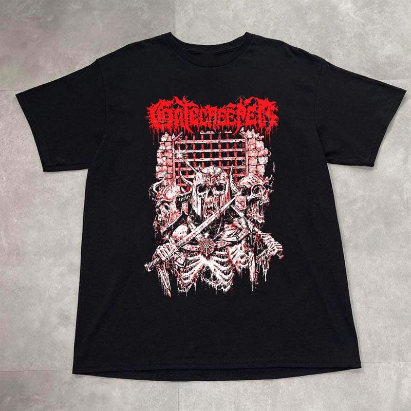 Gatecreeper Band Black Color 100% Cotton Shirt Unisex Unisex T-Shirt L