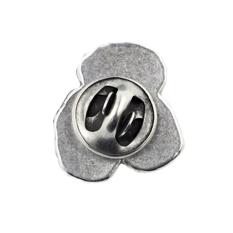 Poodle  - Silver-plated dog brooch, elegant pin, jacket lapel decoration by Art-Dog brand