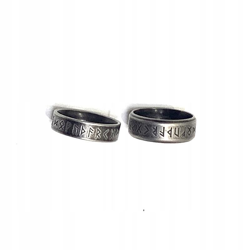 Viking 316L Steel Silver Ring Amulet 212