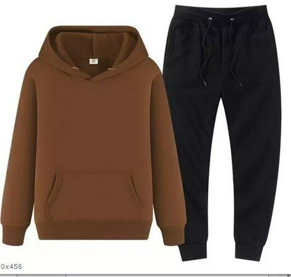 Felpa con cappuccio da uomo in pile tinta unita europeo 220g Set abbigliamento sportivo