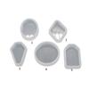 Diy Crystal Epoxy Earrings Jewelry Molds Hanging Pendant Decoration Multiple Styles Irregular Mirror Silicone Mold