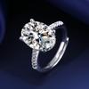 20265 Inlaid Zircon Pigeon Egg Diamond Ring Ring Live Fashion Temperament Women's Jewelry