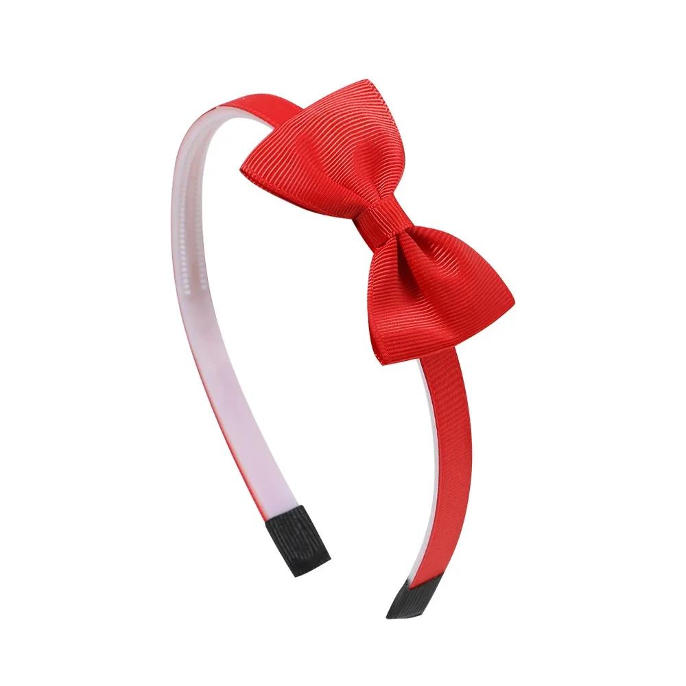 1pcs Cute Solid Color Ribbon Handmade Hair Bows Hair Bands for Girls Headband 20 Colors Cute Children Kids Baby Hair Accessories