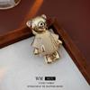 Korean Style Diamond Bear Brooch - Luxurious, Exquisite, Versatile Accessory for Women