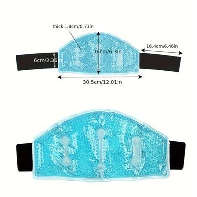 Hot & Cold Plush Neck & Shoulder Gel Bead Wrap Relief for Tension Shoulder Neck and Waist Relief Microwave and Refrigerator