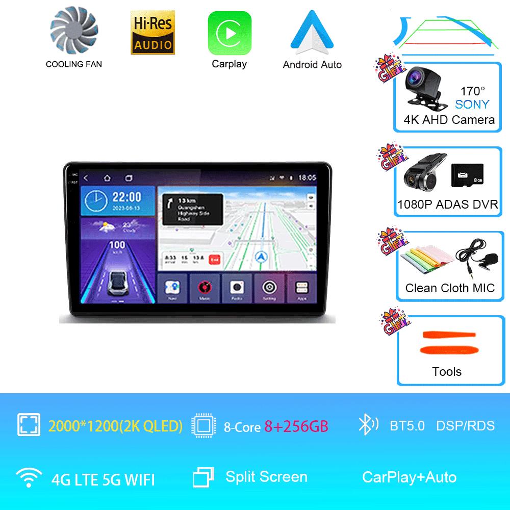 Android 14 Carplay Per Citroen Berlingo 2 B9 Peugeot Partner 2008 2009 2010 -2022 Lettore multimediale per autoradio DSP WIFI +