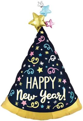 Foil Balloon New Year's Eve Happy New Year 92X60Cm