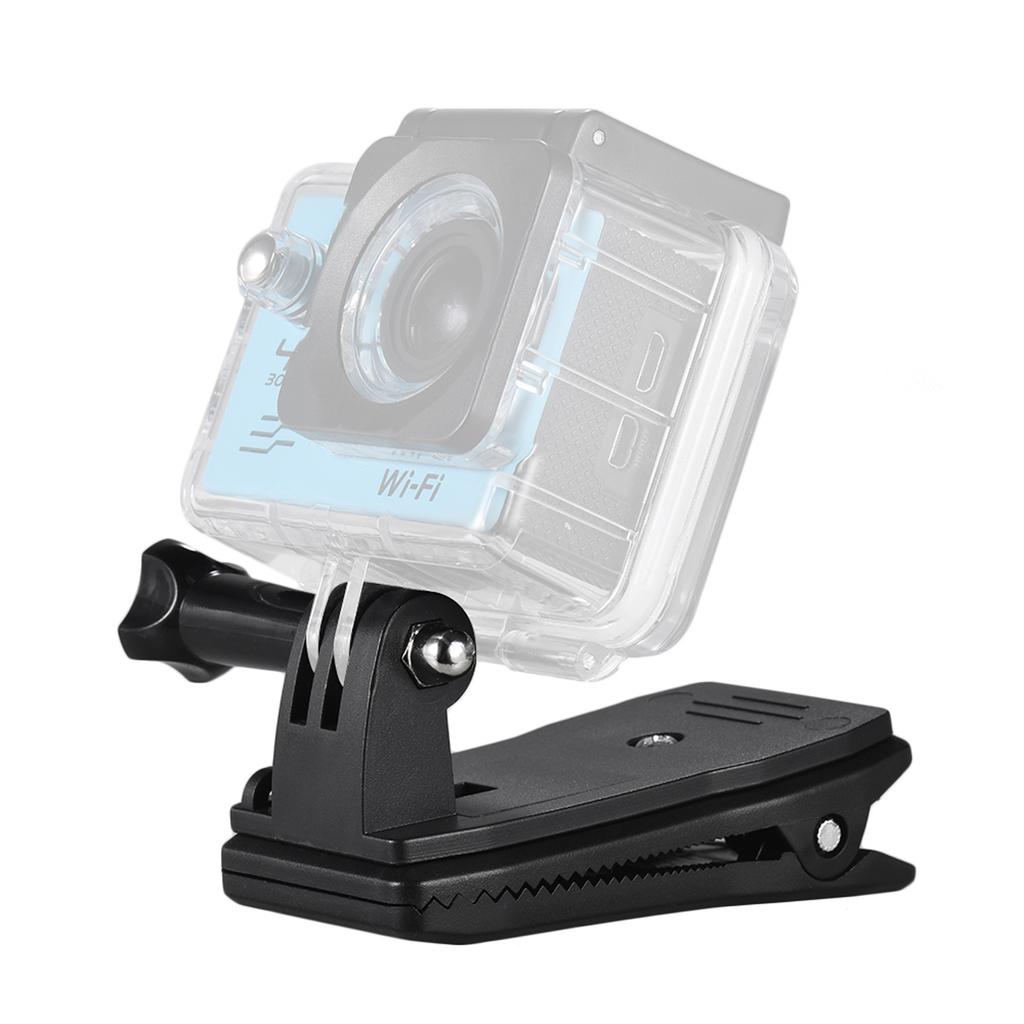 Backpack Strap Cap Clip Mount 360 Degree Rotary Clamp Arm for GoPro Hero 7 6 5 4 3+ for Xiaomi Yi Lite 4K + Action