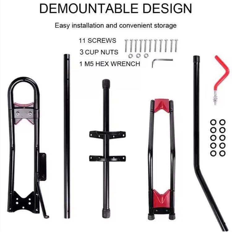 Cross-Border L-Shaped Vertical Bike Rack & Repair Stand for Mountain/Road Bikes