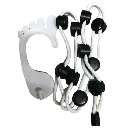 Adjustable Socks Storage Organizer Socks Drying Hanging Rope Home Portable Footprint Hooks Non-slip Socks Drying Hanger