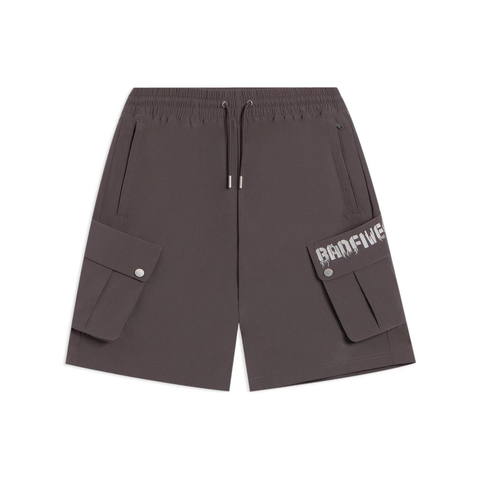 Li-Ning BadFive Graphic Pocket Shorts  Taupe  Men s AKSS603-3 M